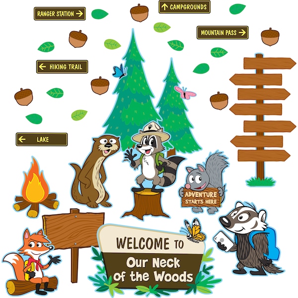 Teacher Created Resources Ranger Rick Welcome to Our Neck of the Woods Bulletin Board TCR3516 - main